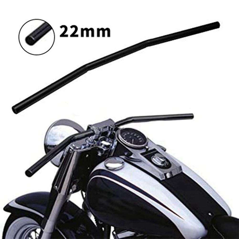 7/8 inch Motorcycle Handlebar 22mm Black Drag Straight Bar Cafe Racer for Chopper Bobber