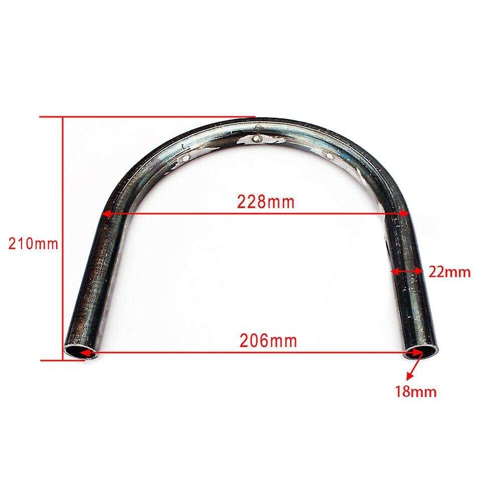 7/8 Inch Motorcycle Cafe Rear Seat Frame Hoop Loop LED Brake Turn Tail Light Universal Modified