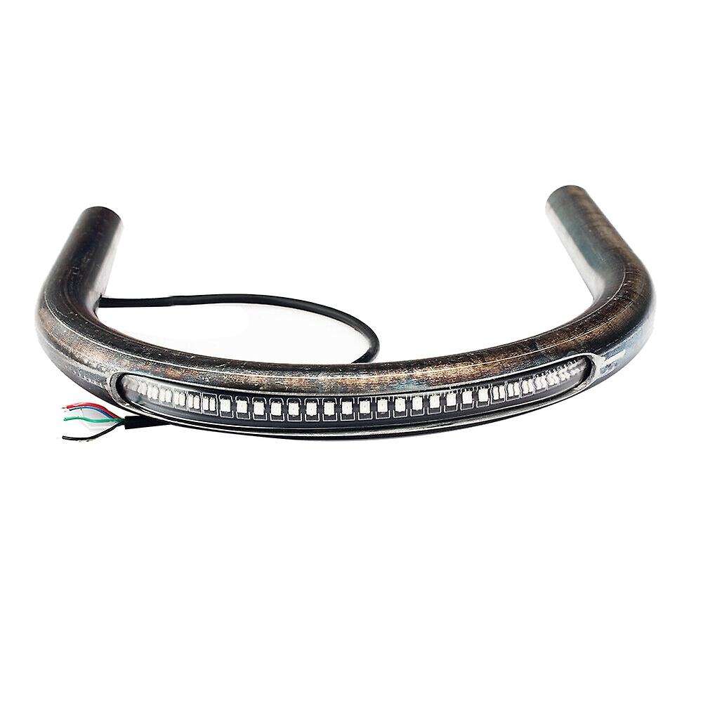 7/8 Inch Motorcycle Cafe Rear Seat Frame Hoop Loop LED Brake Turn Tail Light Universal Modified
