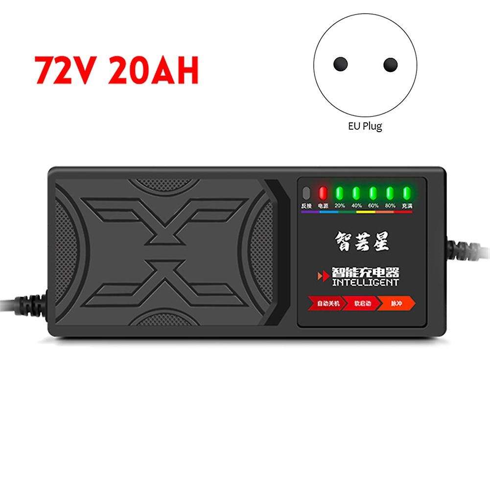 72v 20ah Electric Vehicle Charger 7 Light Display Power Display Current Leakage Protection/full Eu