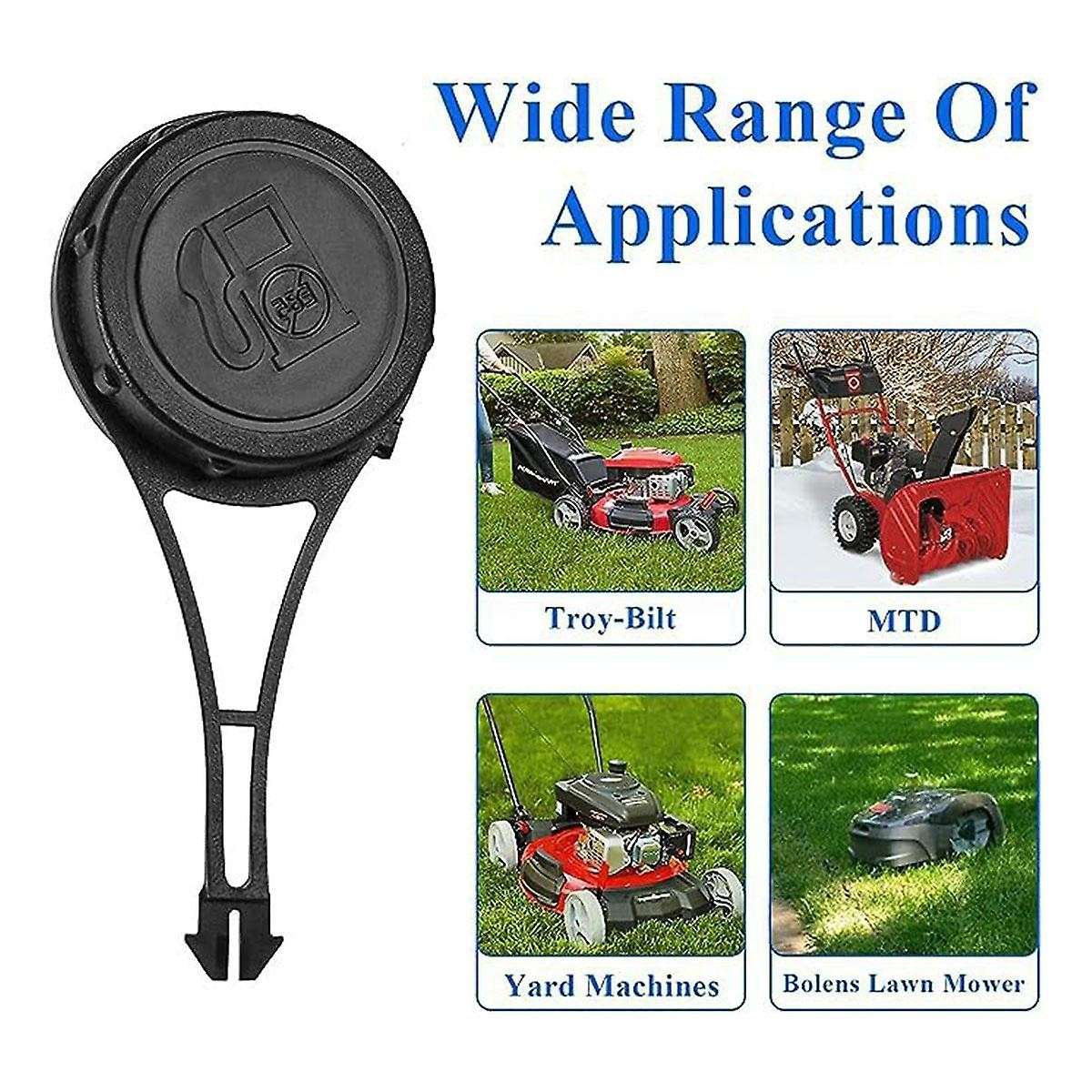 799585 Fuel Tank Cap Fit for &Stratton Mower550E&55 Replacement 799684 799585 for & Stratton 1Pc