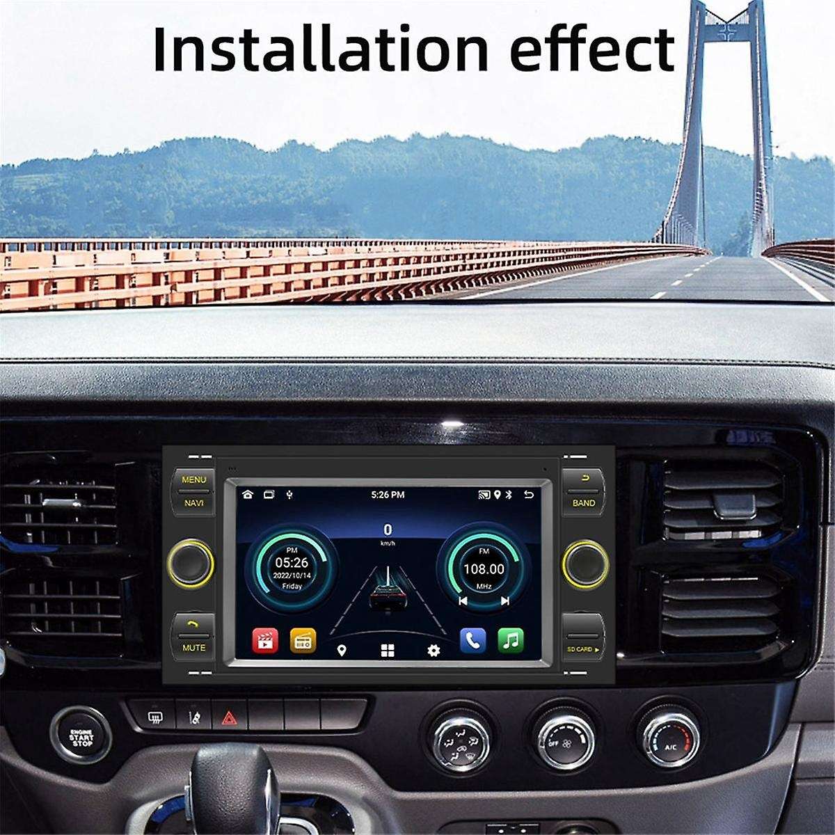 7in Car Radio for Focus C Max Mondeo Fiesta Galaxy Transit 2 Din Android Player Carplay WIFI GPS B