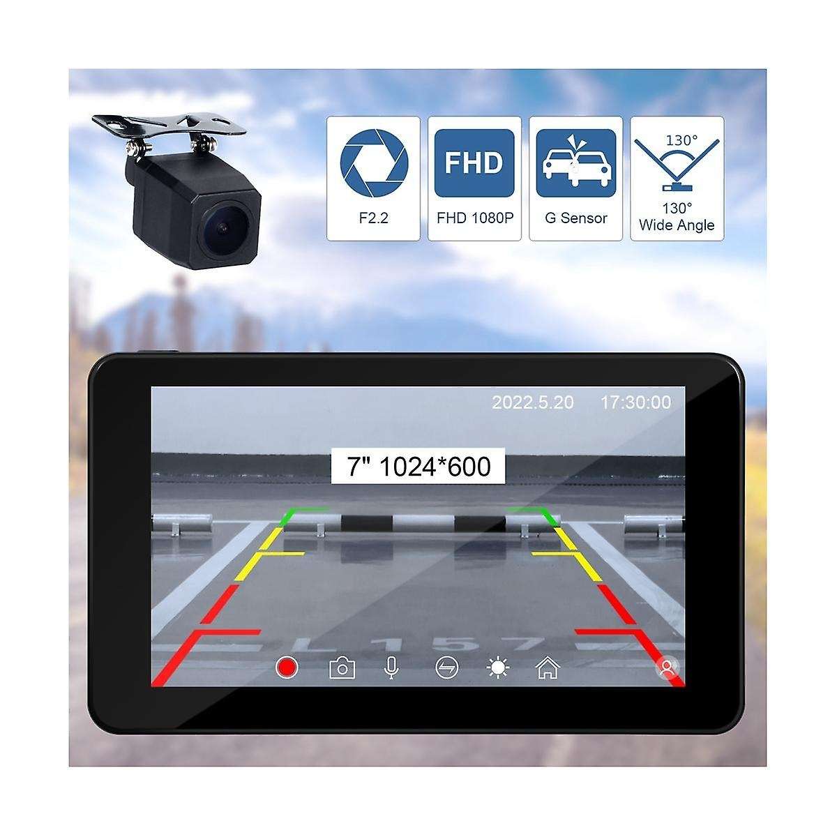 7inch Carplay Monitor Portable Wireless Carplay Navigation for Car Universal Display Android Auto A