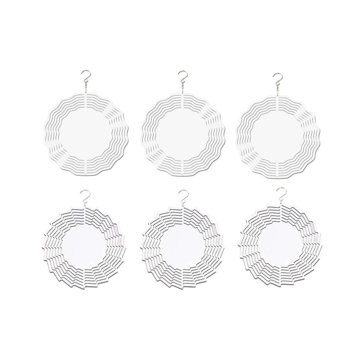 8 Inch 3d Wind Spinner Hanging Sublimation Wind Spinners for Garden Indoor Outdoor Window Decor Pati