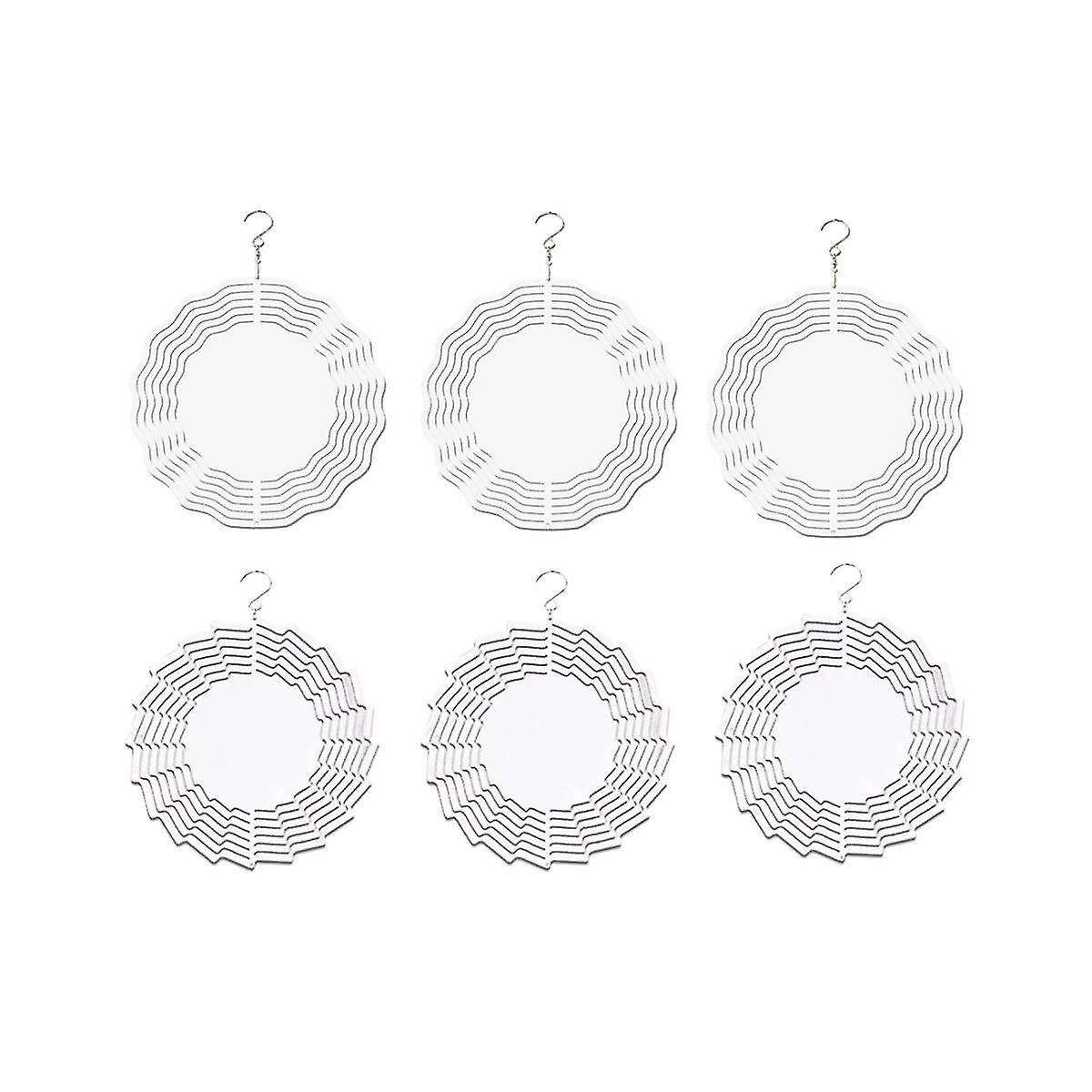 8 Inch 3D Wind Spinner Hanging Sublimation Wind Spinners for Garden Indoor Outdoor Window Decor Pat