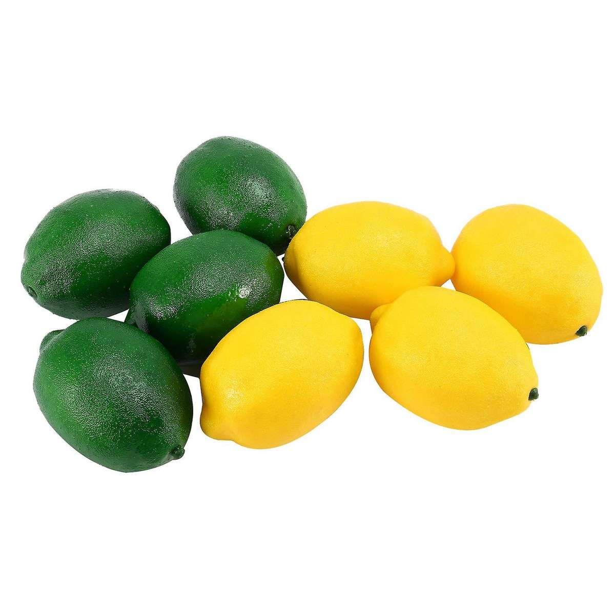 8 Pack Artificial Lemons Limes Fruit for Vase Filler Home Kitchen Party Decoration, Yellow and Gree
