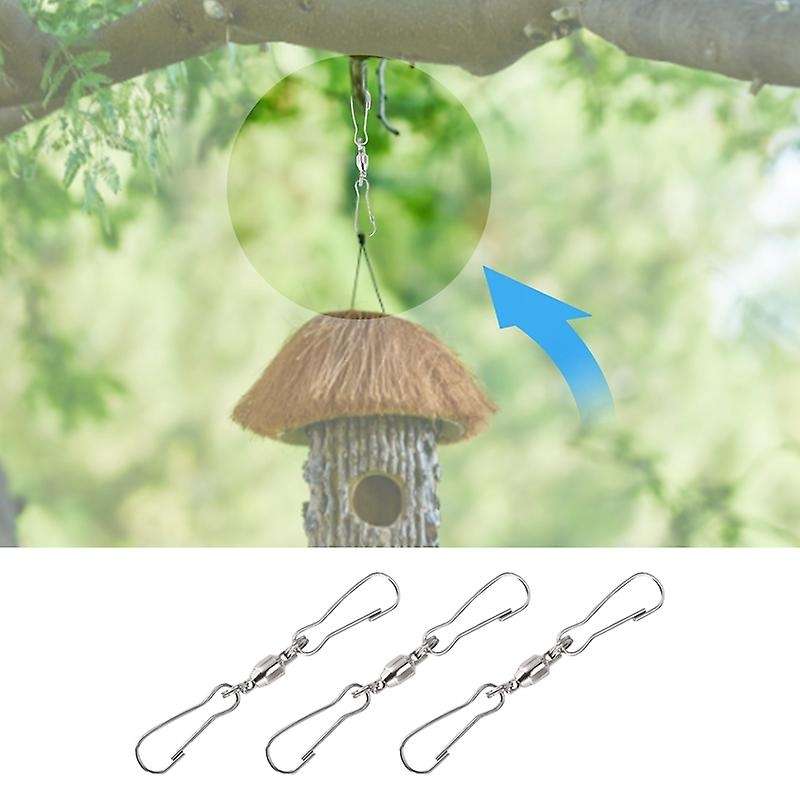 8 Pack Spinning Double Swivel Hooks for Wind Spinners, Windsock, Bird Feeders, Wind Chimes Crystal T