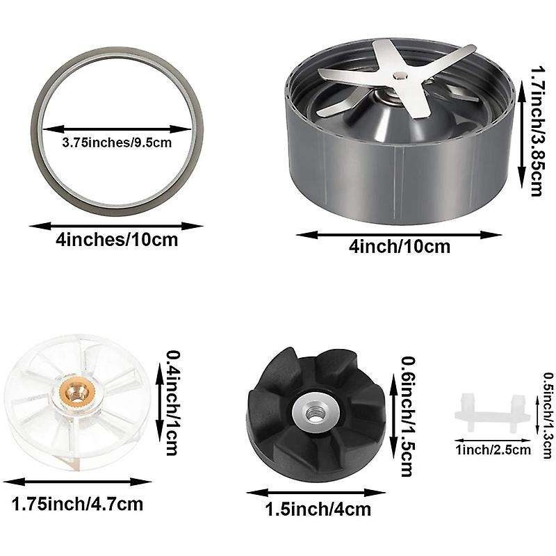 8 Pieces Blender for 600w 900w Blender with Ice Blade/rubber Sealing Gasket/shock Pad