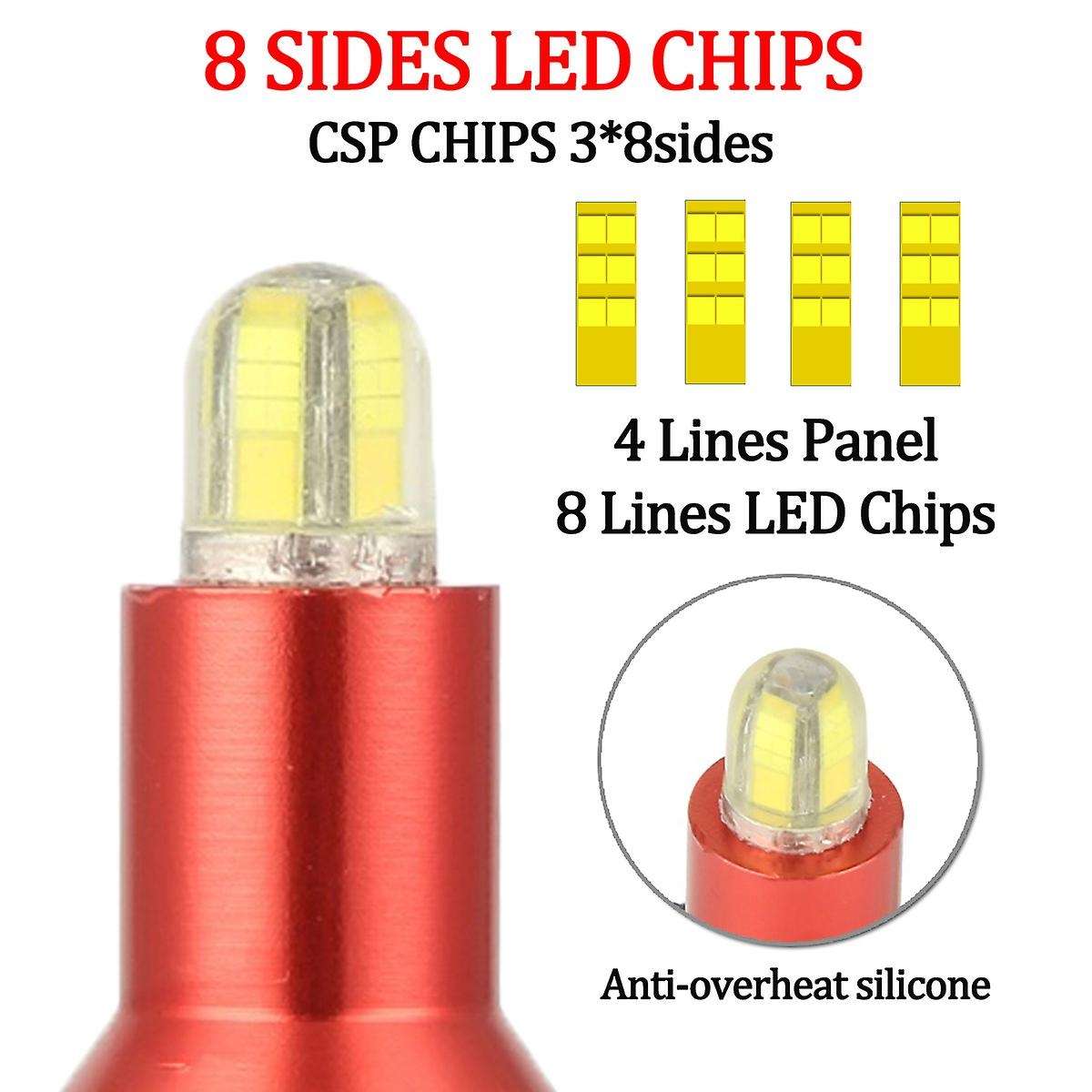 8 Sides Csp 13500Lm Fog Lights Led Headlight Led Auto Lamp 12V 6000K(H1)