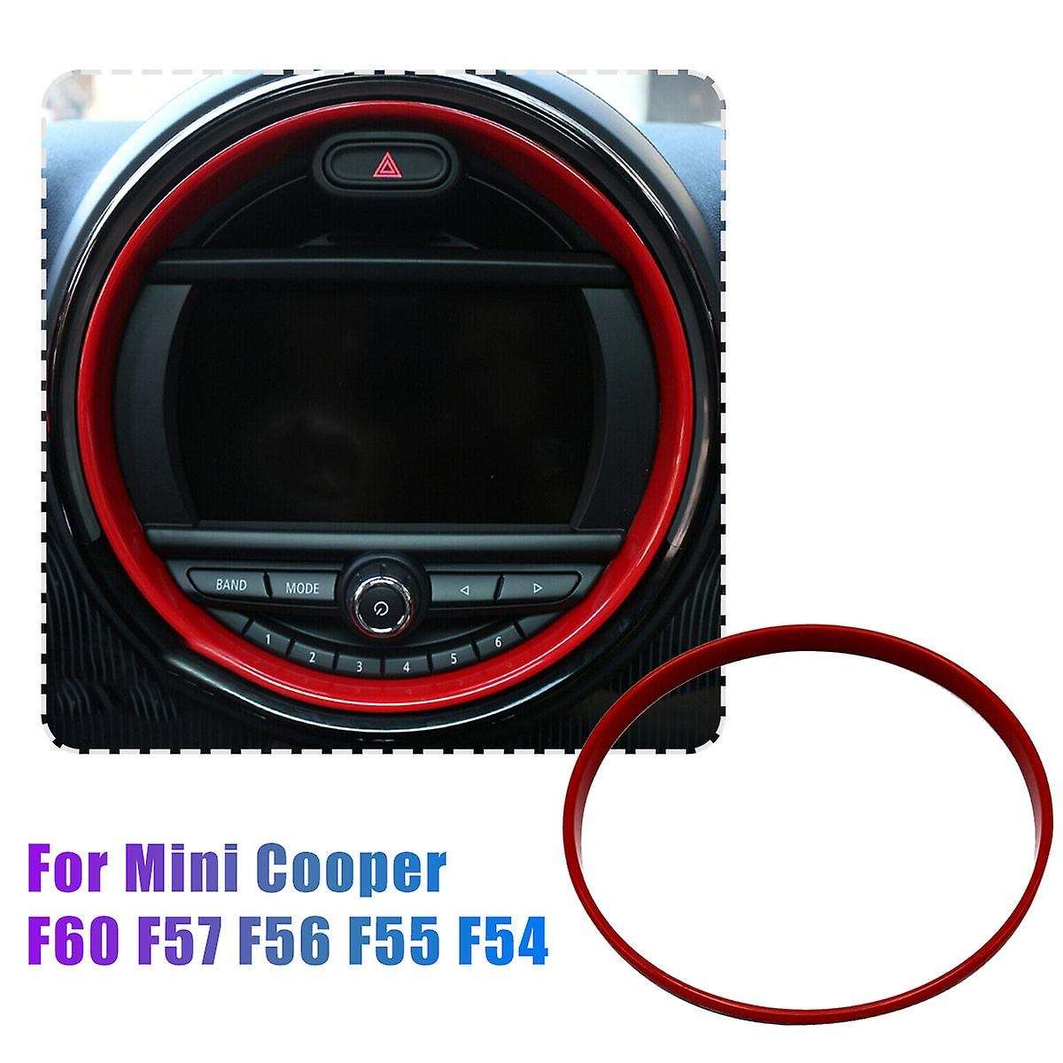 8.8 Inch Red Center Console Dashboard Navigation Display Cover Trim Decoration Ring for Mini Cooper