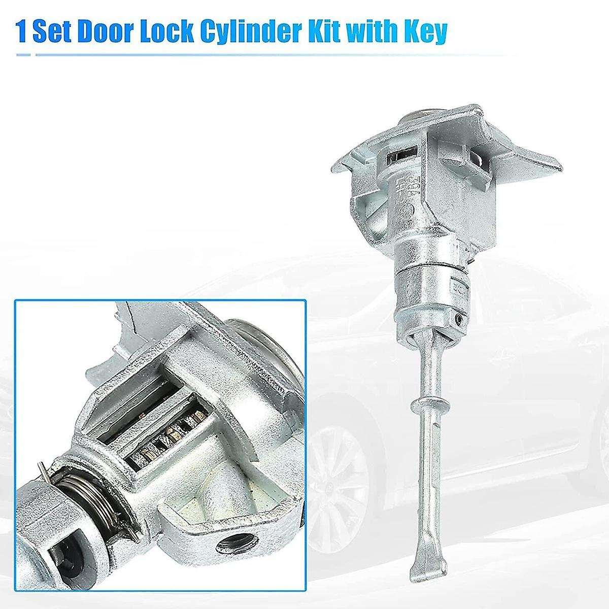 81970-3SA00 Front Door Lock Cylinder W/2 Keys for 2009-2014 Secondary Key Assembly Left Driver Side