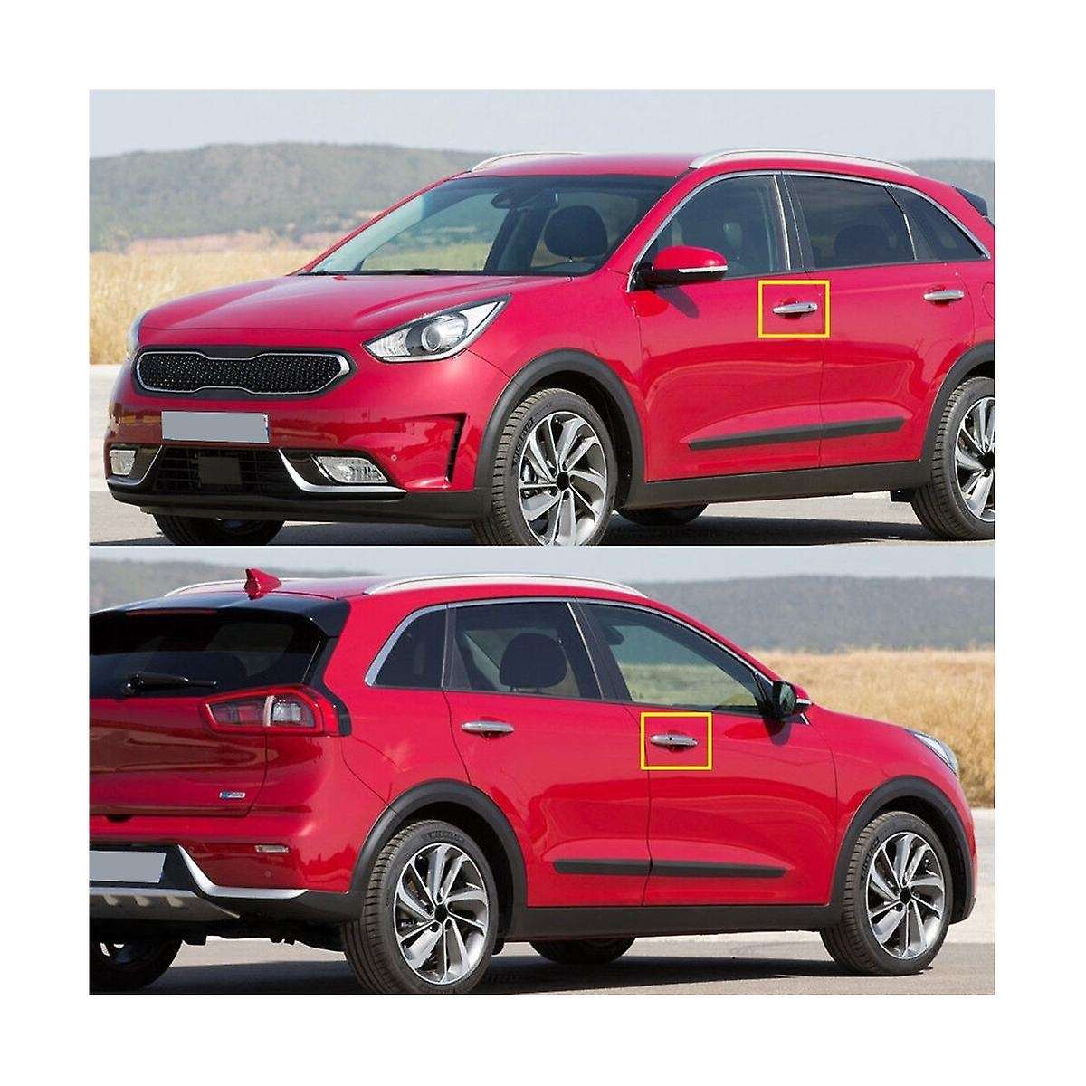 82651-g5210cr Front Door Handle Inductive Have Button for 2016-2018 Exterior Puller Handle Catch 82