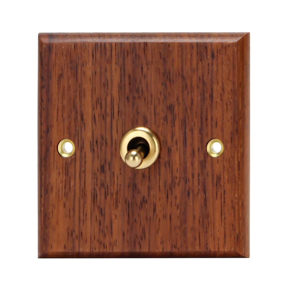 86 Type Solid Wood Panel Switch Wall Light Retro Brass Toggle Switch Wood Grain Electrical Switch So