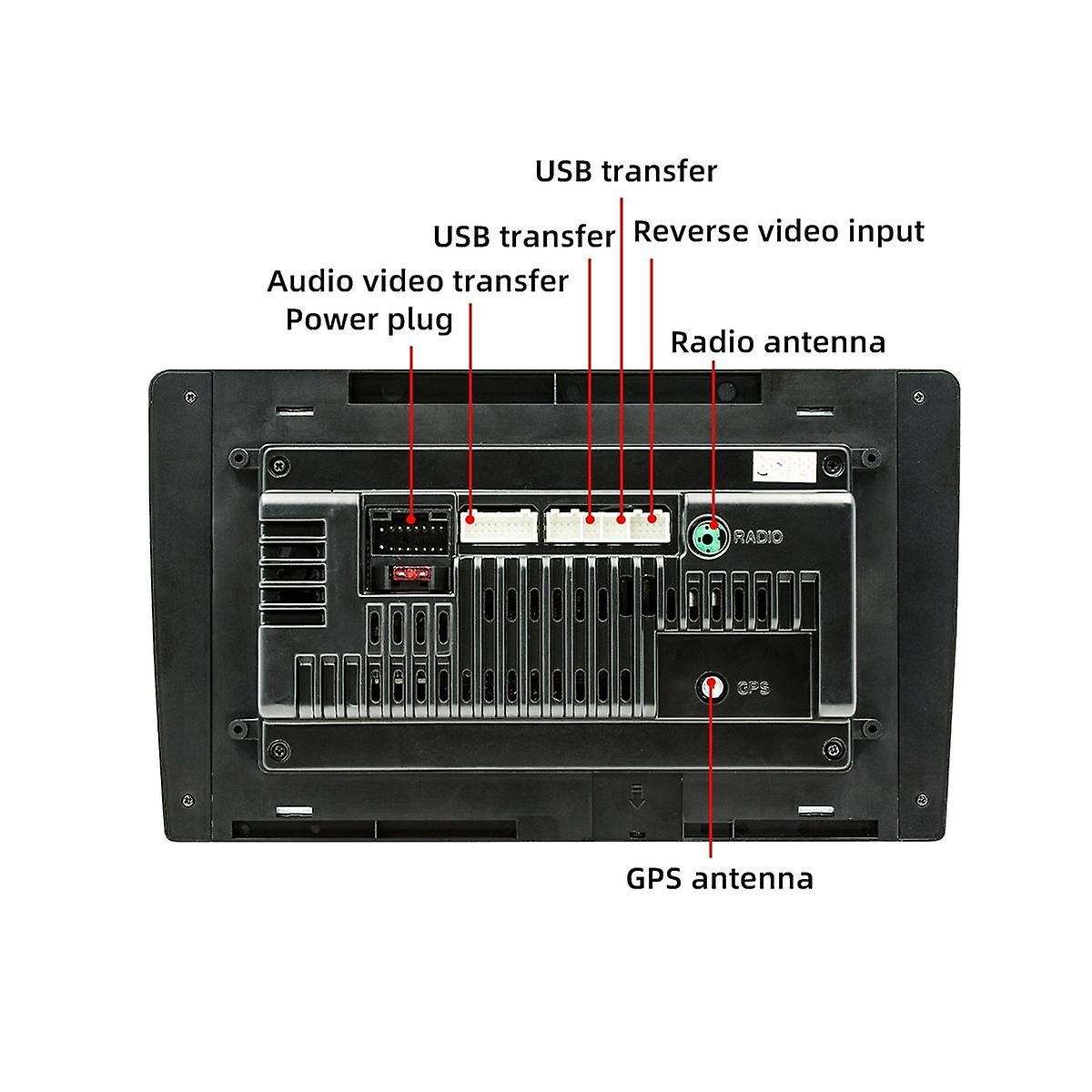 8inch Car Touch Screen Wireless Carplay Android Auto Car Portable Radio Bluetooth Mp5 Fm Receiver Th