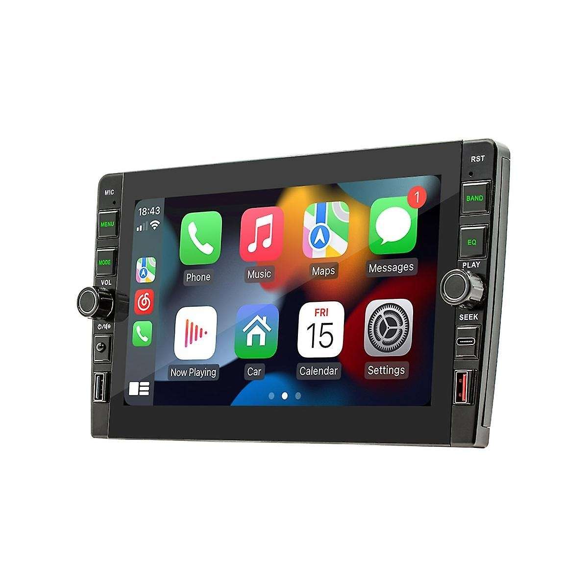 8inch Car Touch Screen Wireless Carplay Android Auto Car Portable Radio Bluetooth Mp5 Fm Receiver Th