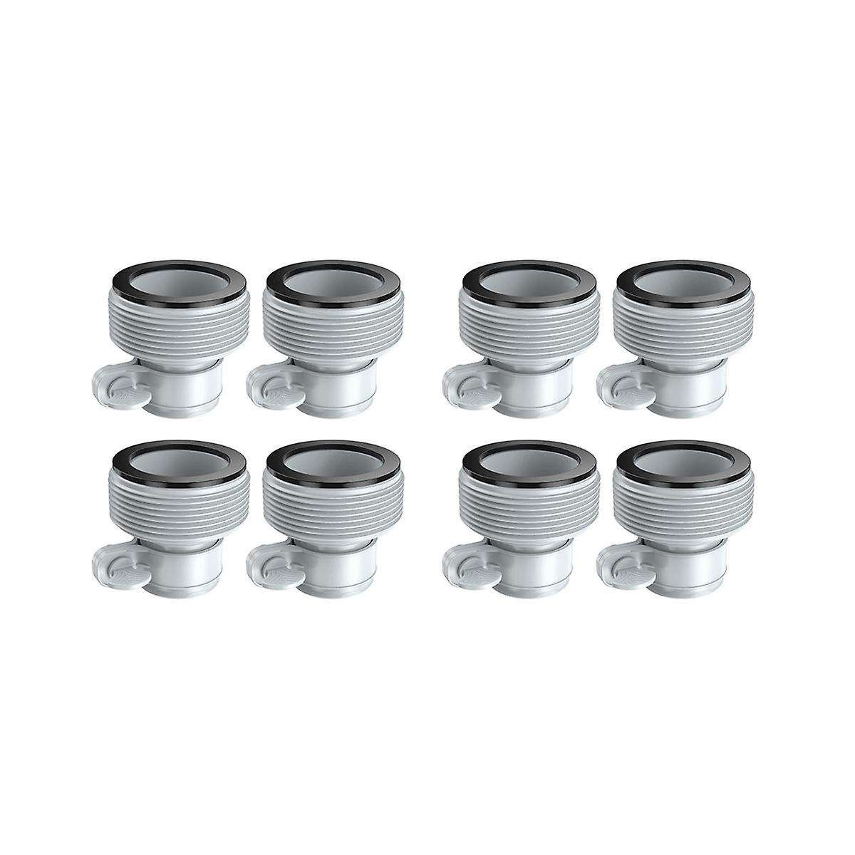 8pcs Filter Pumps Hose Adapters Hose Conversion Adapters 1.25 Inch to 1.5inch Hose Adapter Kit For