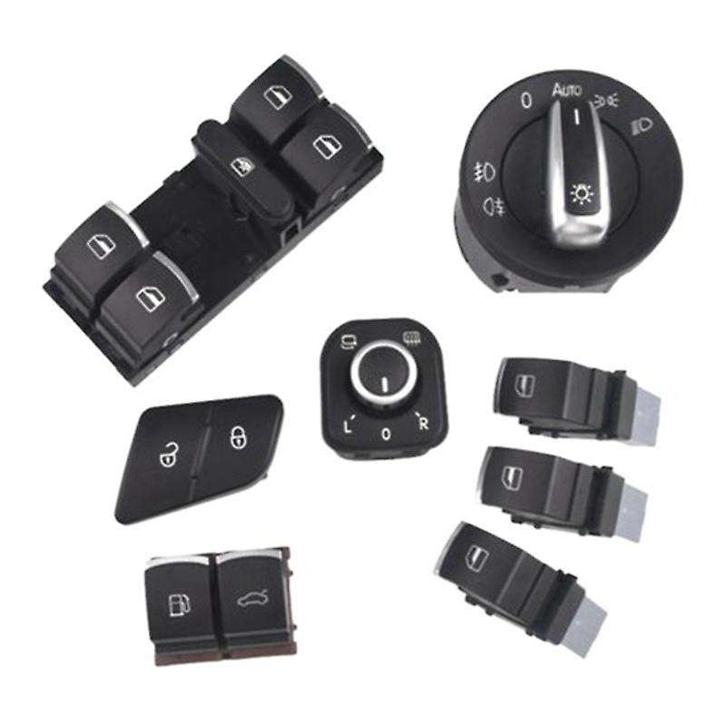 8Pcs/Lot Window Headlight Auto Mirror Fuel Door Switch for B6 3C0962125B 5ND959565A 5ND941431B