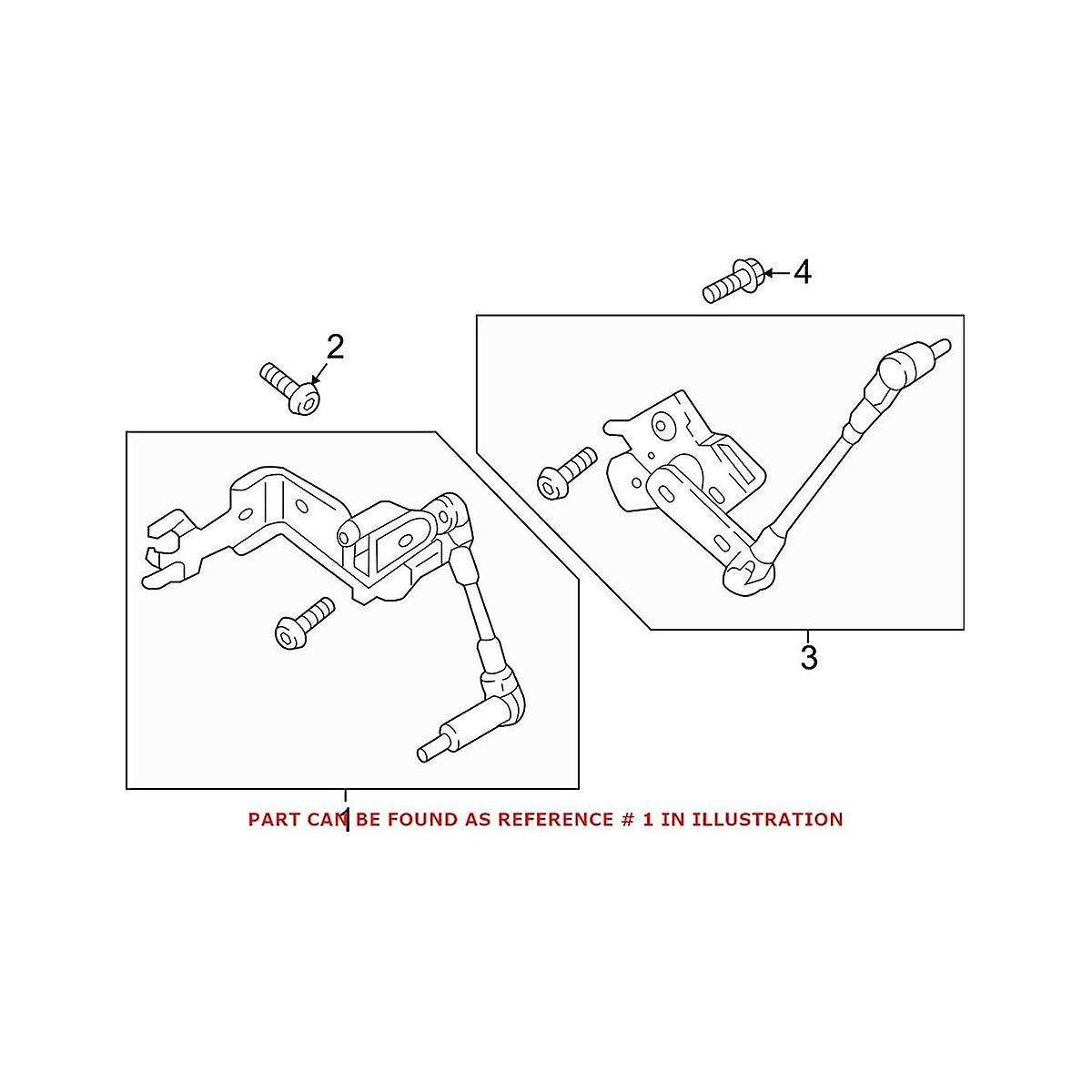 8w0941310c Body Height Sensor Rear Right for A4 A5 Rs5 S4 S5 2016-2023 Headlight Level Bracket 4m0