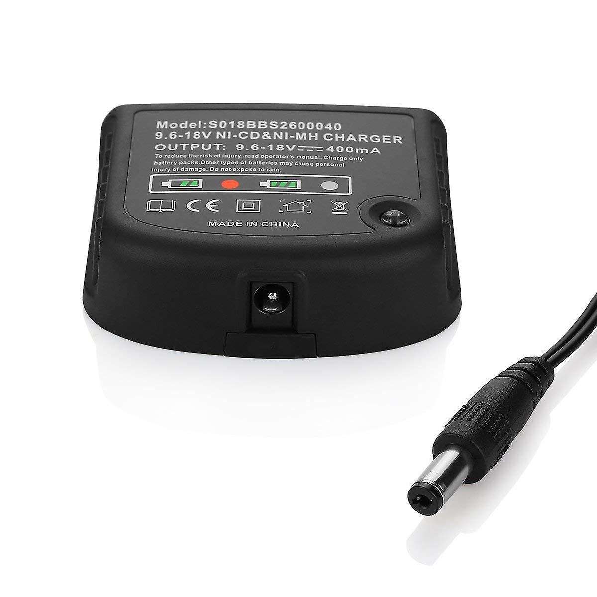 9.6V-18V Charger Compatible Black & Decker Ni-Cd Ni-Mh A18 Hpb18 A14 Us Plug