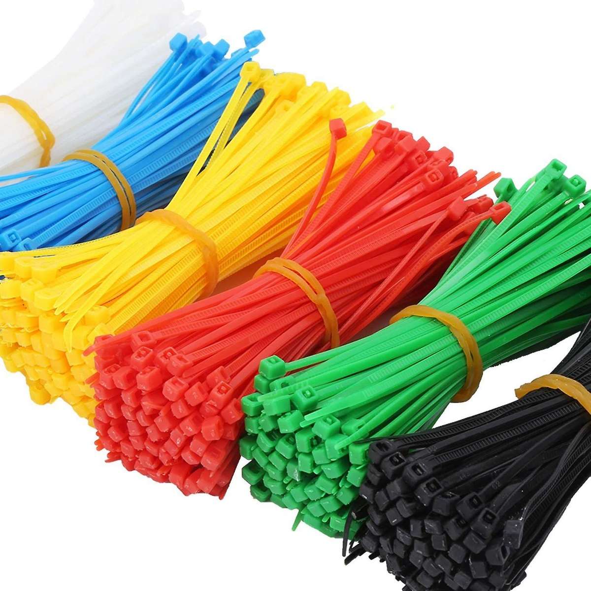 900 Pieces Self-Locking Nylon Cable Ties Multi-Colored Portable Cable Ties Organizer 2X100mm