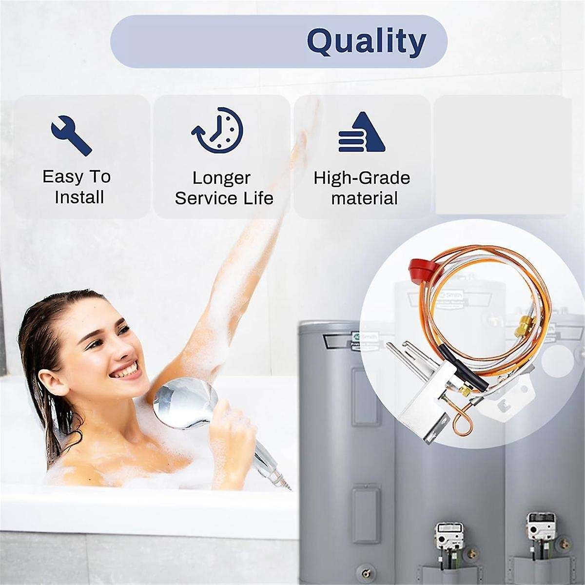 9003542 Natural Gas Pilot Assembly, 9003542 Pilot Assembly Replacement for Natural Gas Water Heater,