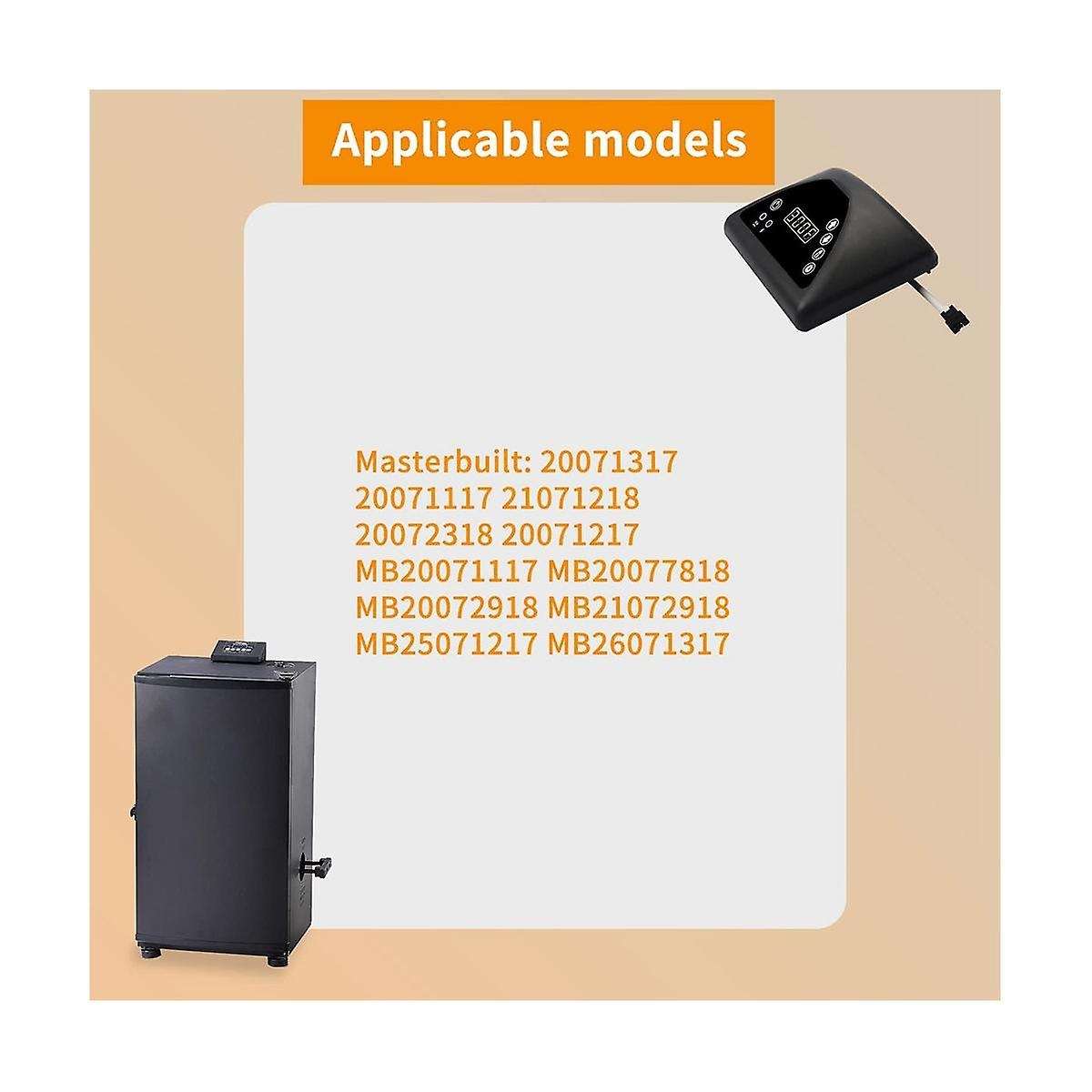 9907160014 Digital Control Panel Smoker Grill Compatible with Mb20071317/ 20071117/ 21071218 Top Co