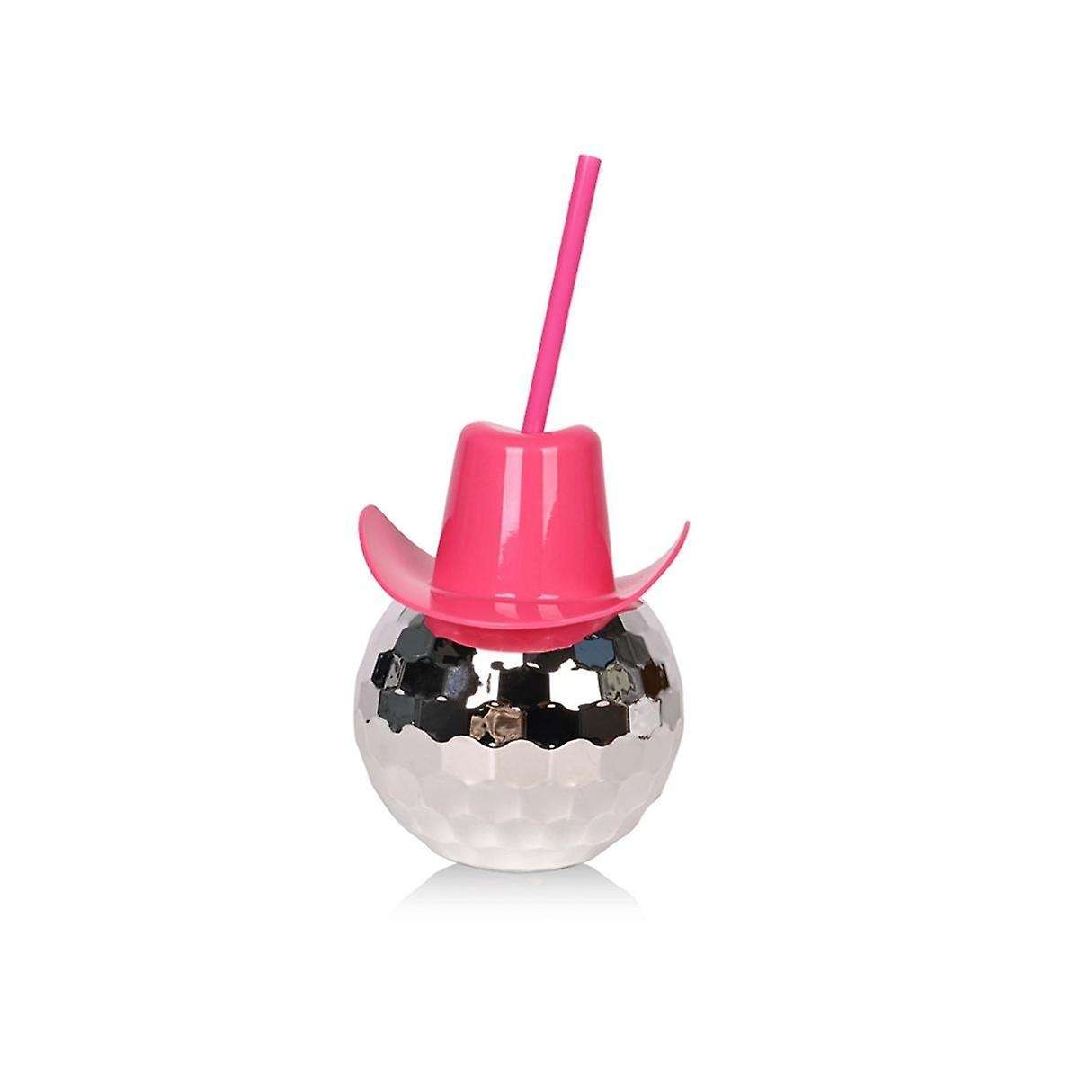 9pcs Spherical Wine Glasses Party Cups with Straws Cocktail Glasses Hat Plated Drinking Glasses Shin