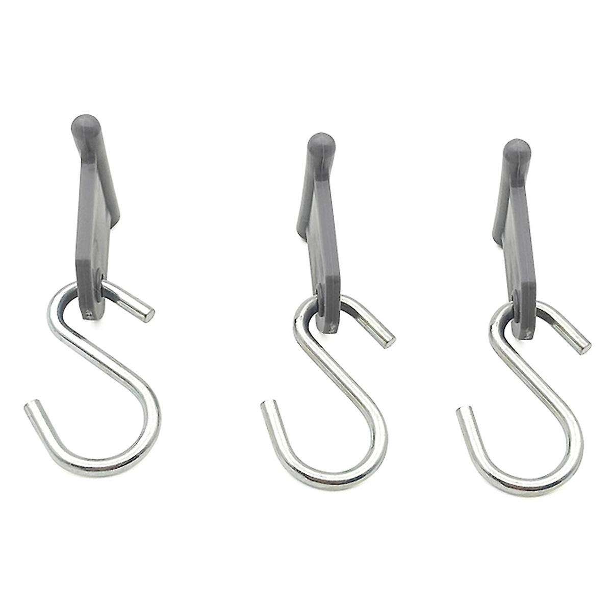 9pcs S-shape Camping Awning Hooks Clips Racks Tool Awning Clothes Hooks Rv Tent Hangers Light Hange