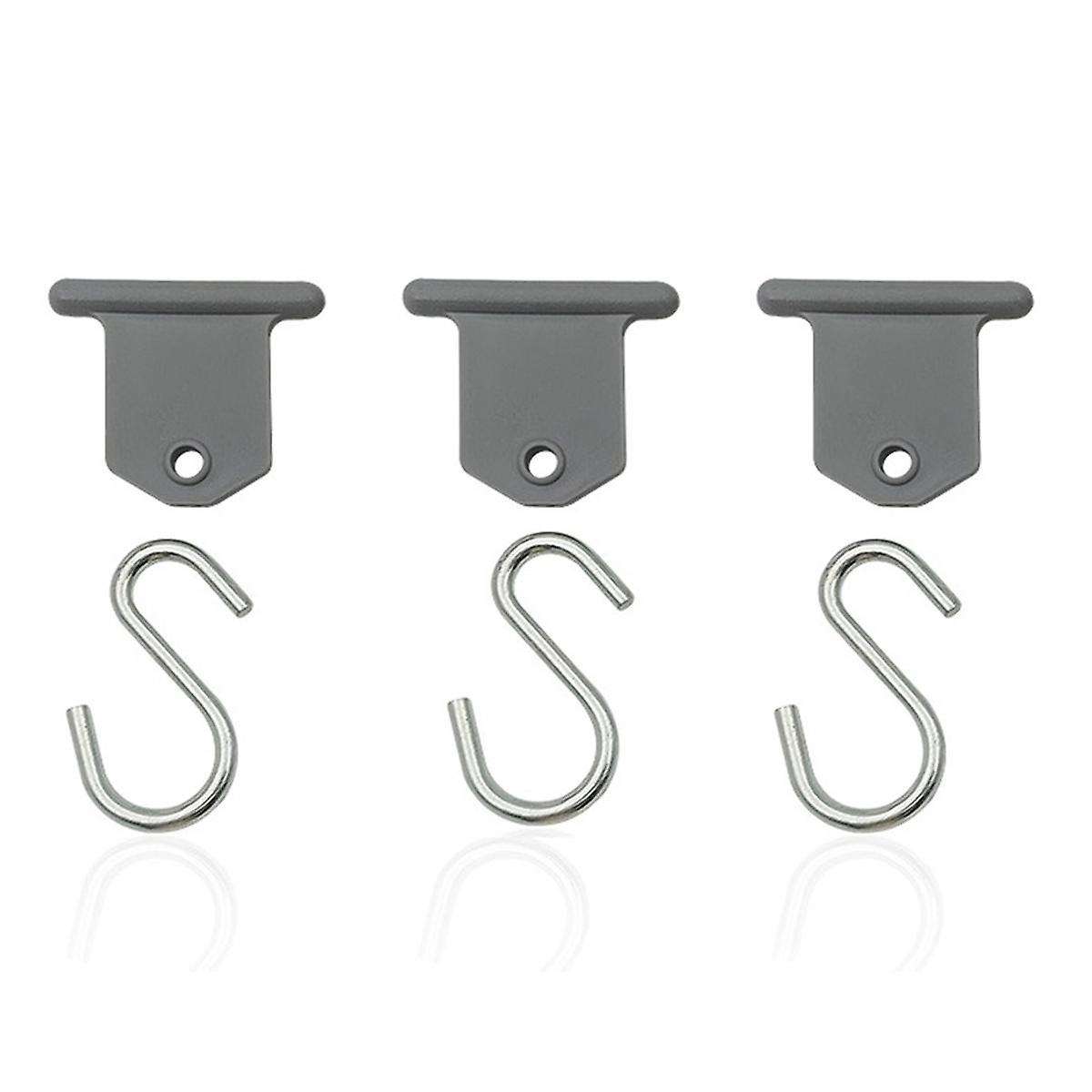 9pcs S-shape Camping Awning Hooks Clips Racks Tool Awning Clothes Hooks Rv Tent Hangers Light Hange