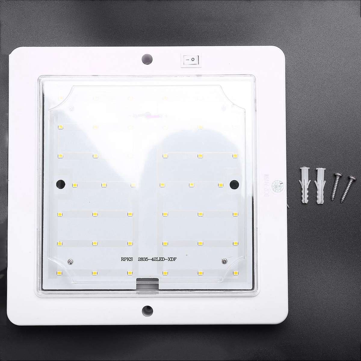 9w 12v Car Caravan Rv Led Interior Roof Ceiling Interior Lamp Dome Light Warm Light