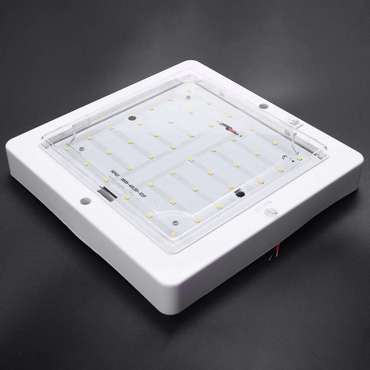 9w 12v Car Caravan Rv Led Interior Roof Ceiling Interior Lamp Dome Light Warm Light