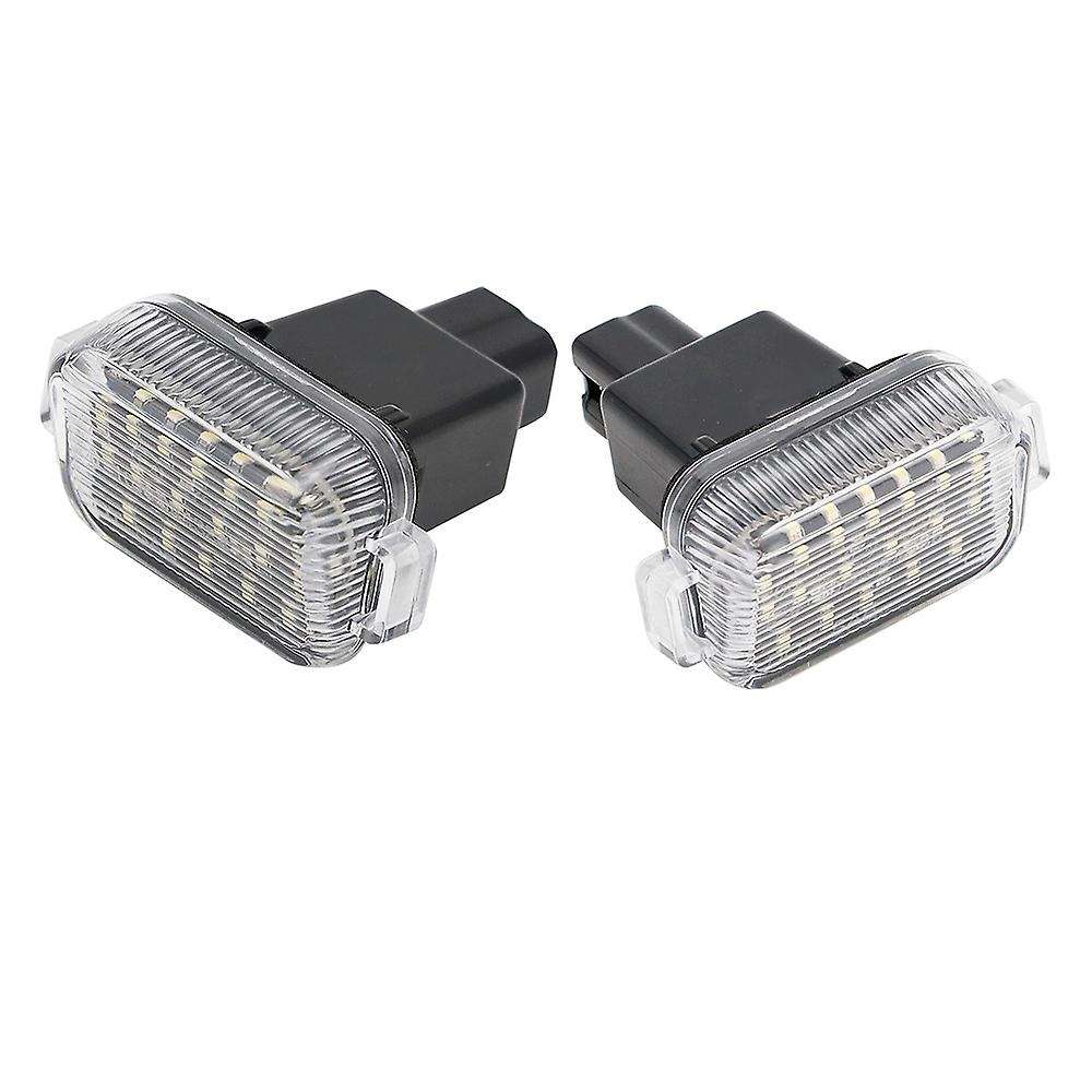 A Pair LED License Plate Lamp LED Number Plate Light Car Accessories for A/T( 6) 2014-2017