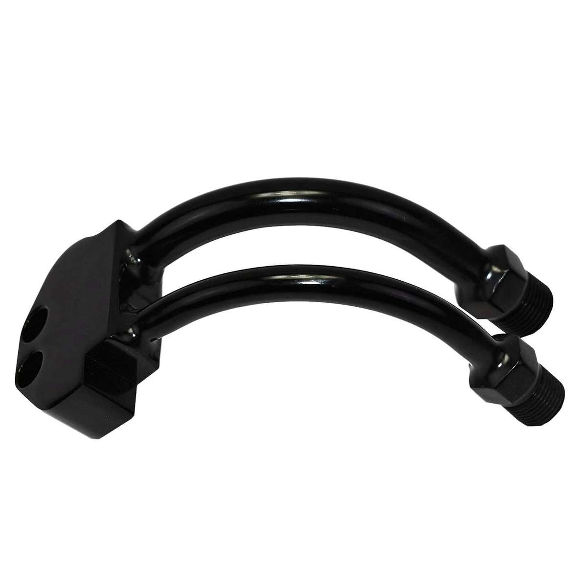 A/C Compressor Curved Manifold for Sanden SD7B10 7176 SD7 Style Black