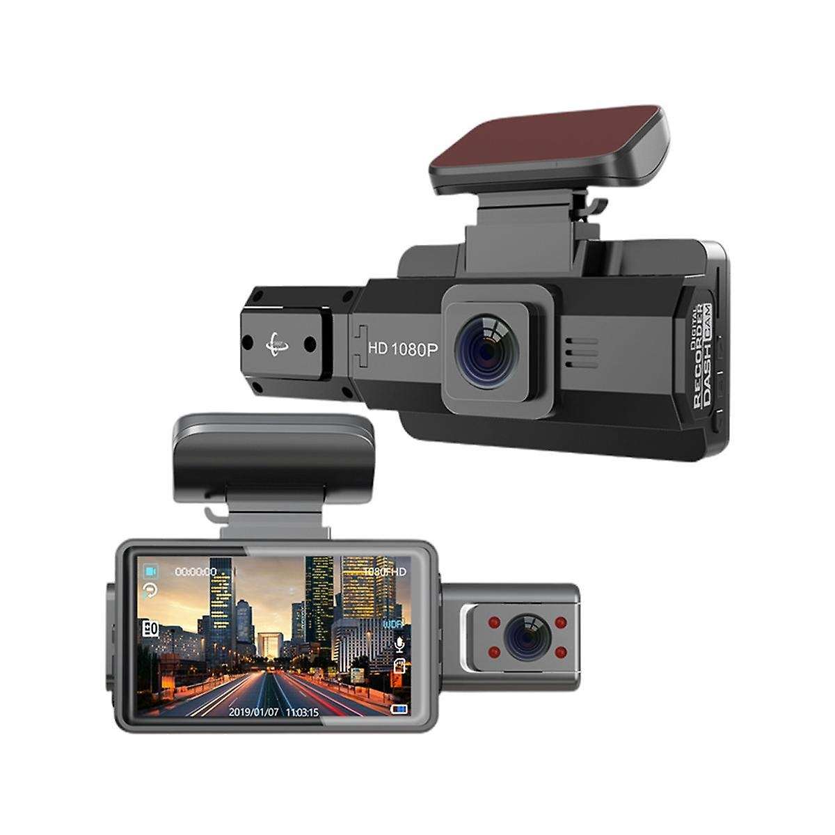 A88 Car Front Car Rotatable Car Camera Video Recorder Car Recorder Night Vision Dual Lens Universal