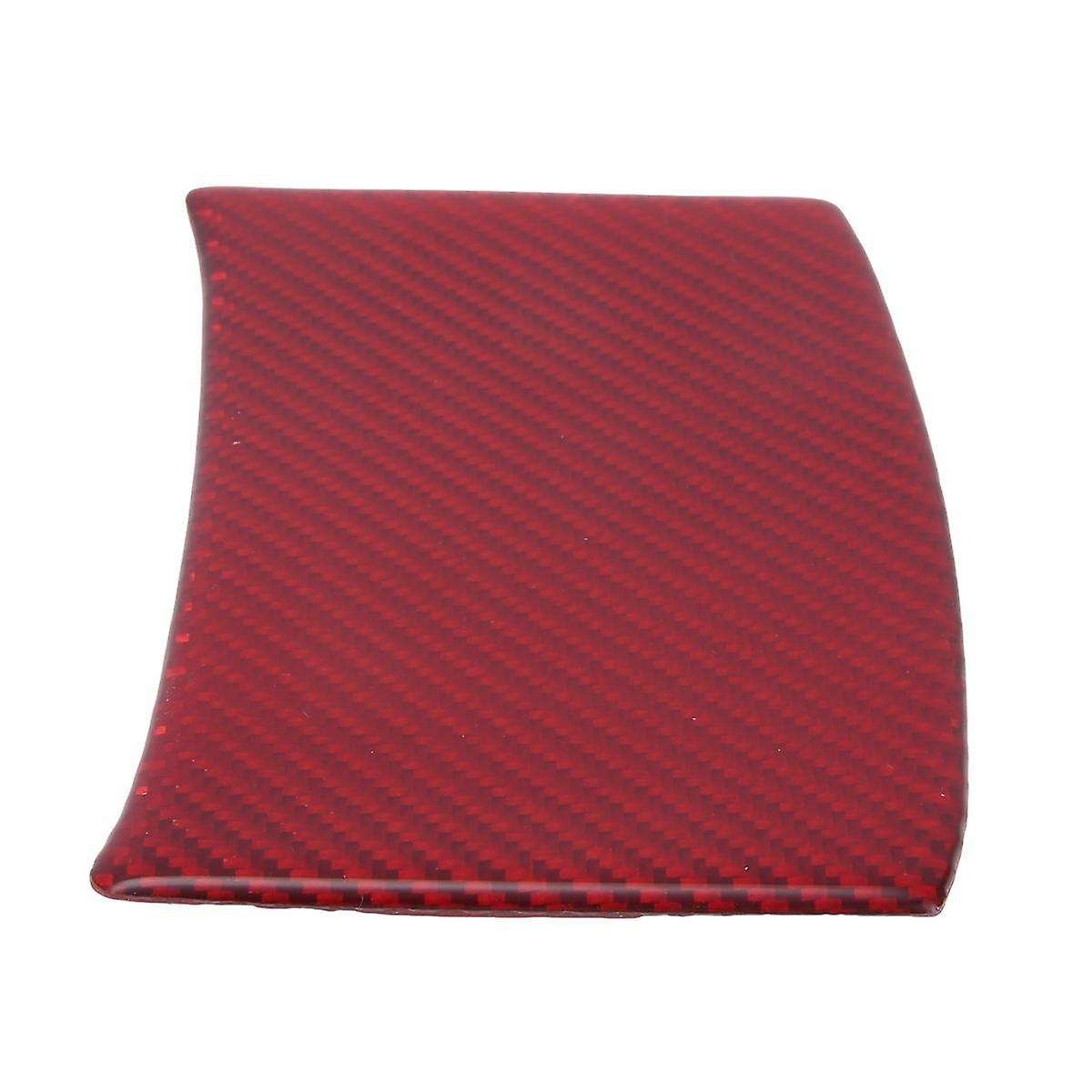 ABS Red Carbon Fiber Armrest Box Cover Trim Decor Sticker for 10Th Gen 2016 2017 2018 2019
