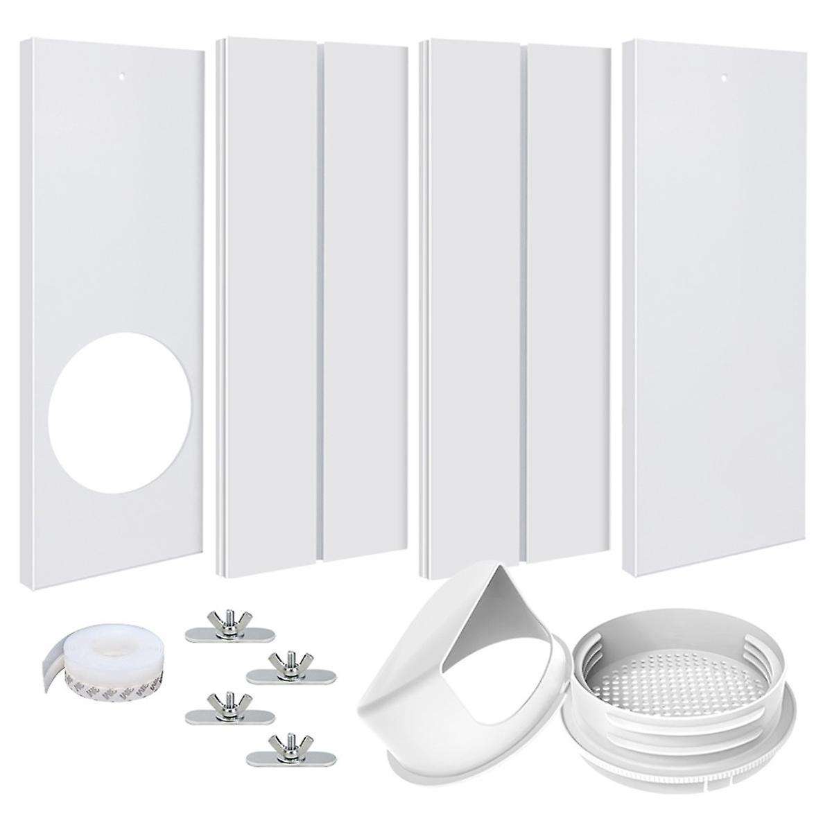 AC Window Ventilation Kit with 5.1 Inch and 5.9 Inch Universal Hose Adapter Portable Air Conditione