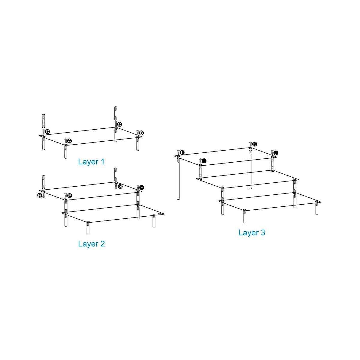 Acrylic Display Risers, Perfume Stand Organizer, Clear Acrylic Shelf Risers for Stands for Food, Tab