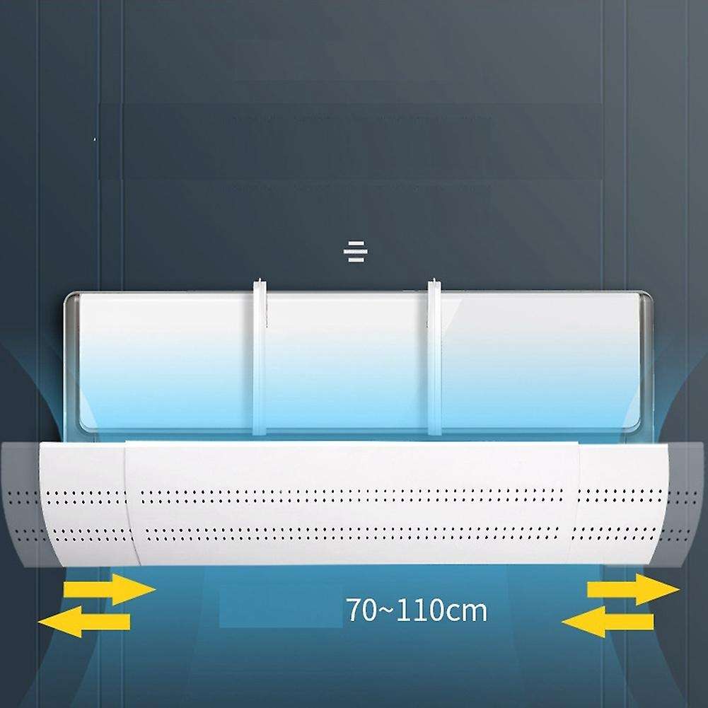 Adjustable Air Conditioner Deflector Confinement Telescopic Air Deflector for Vents Anti Blast Baffl