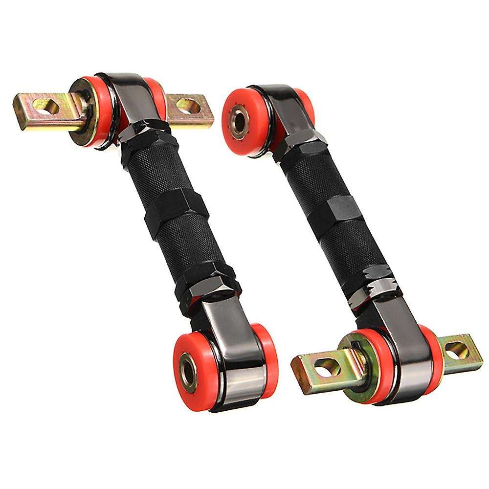 Adjustable Car Rear & Suspension Rear Camber Control Arms Kit Angle Camber Arm for CRX Del Sol Black
