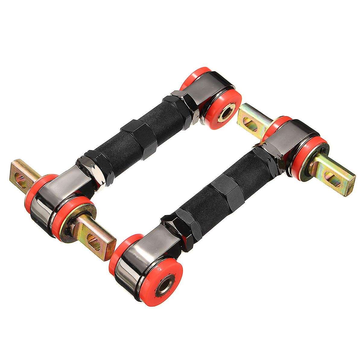 Adjustable Car Rear & Suspension Rear Camber Control Arms Kit Angle Camber Arm for CRX Del Sol Black