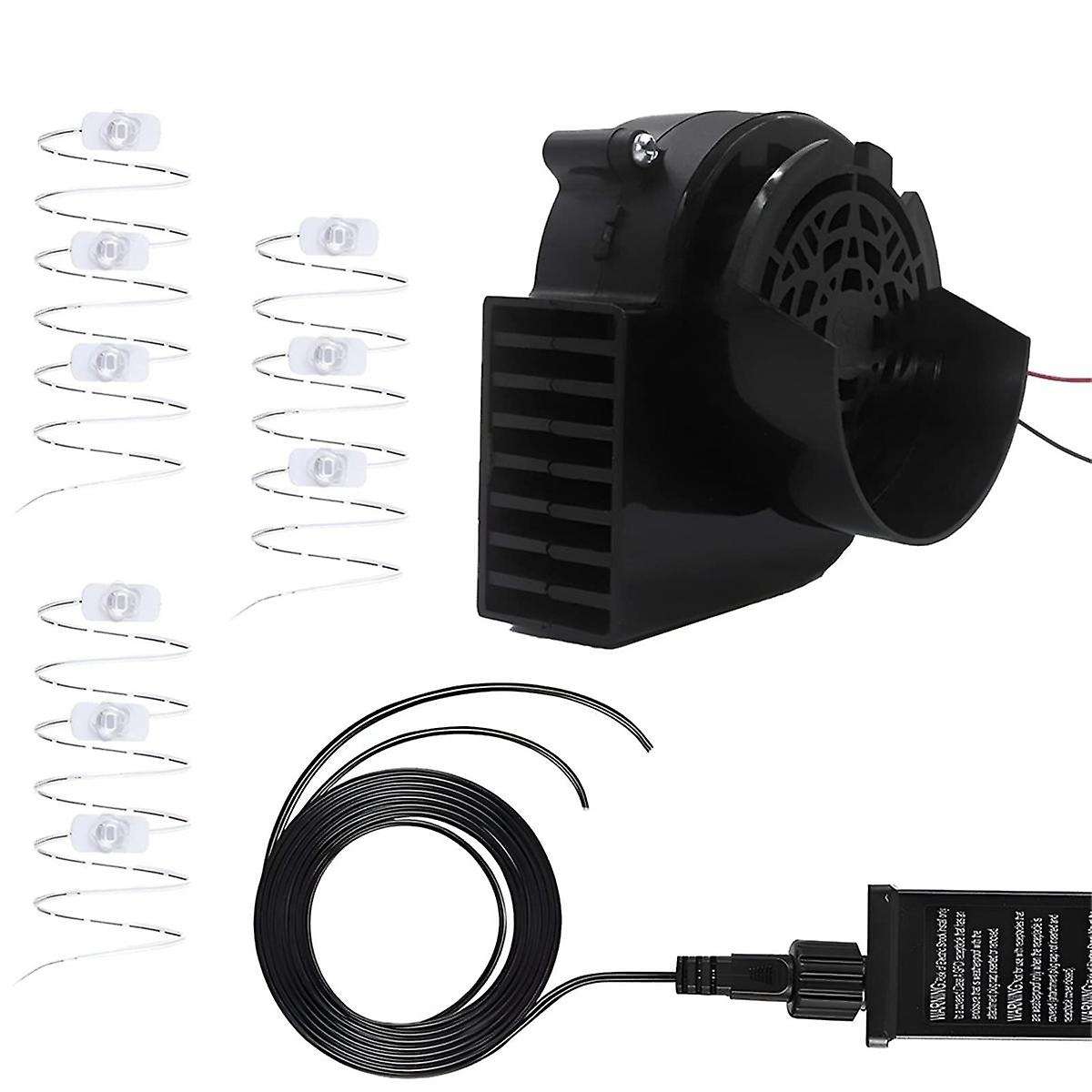 Air Blower for Inflatables Inflatable Fan with 3 LED Light Strings for Halloween Christmas Festival