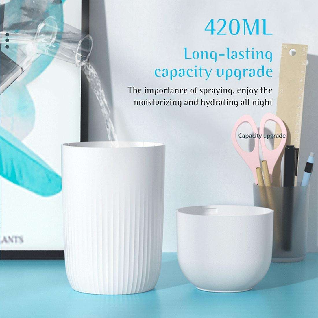 Air Humidifier for Room, Cool Mist Essential Oils Diffuser 7 Colors LED Lights Humidifier for Room O