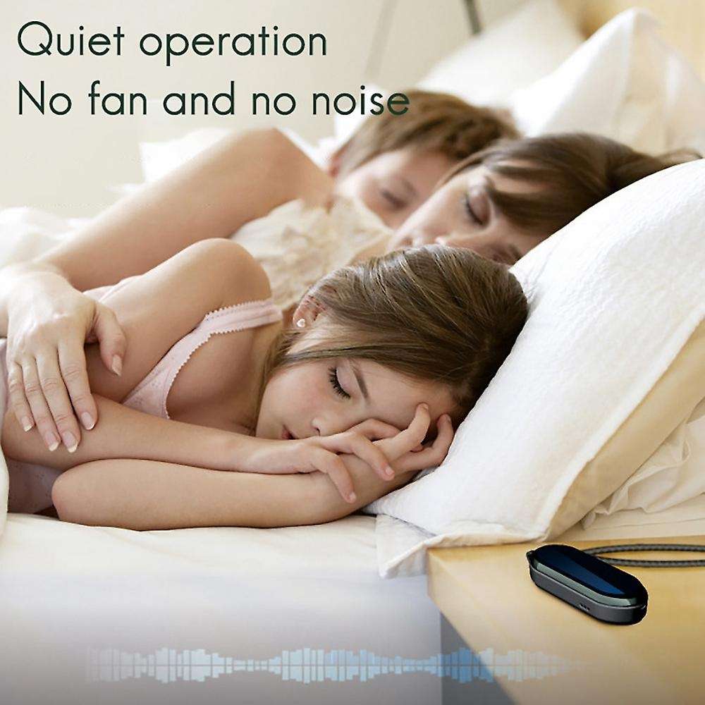 Air Purifier Mini Portable Temperature and Humidity Test Shows 10 Million Negative Ion Hanging Neck