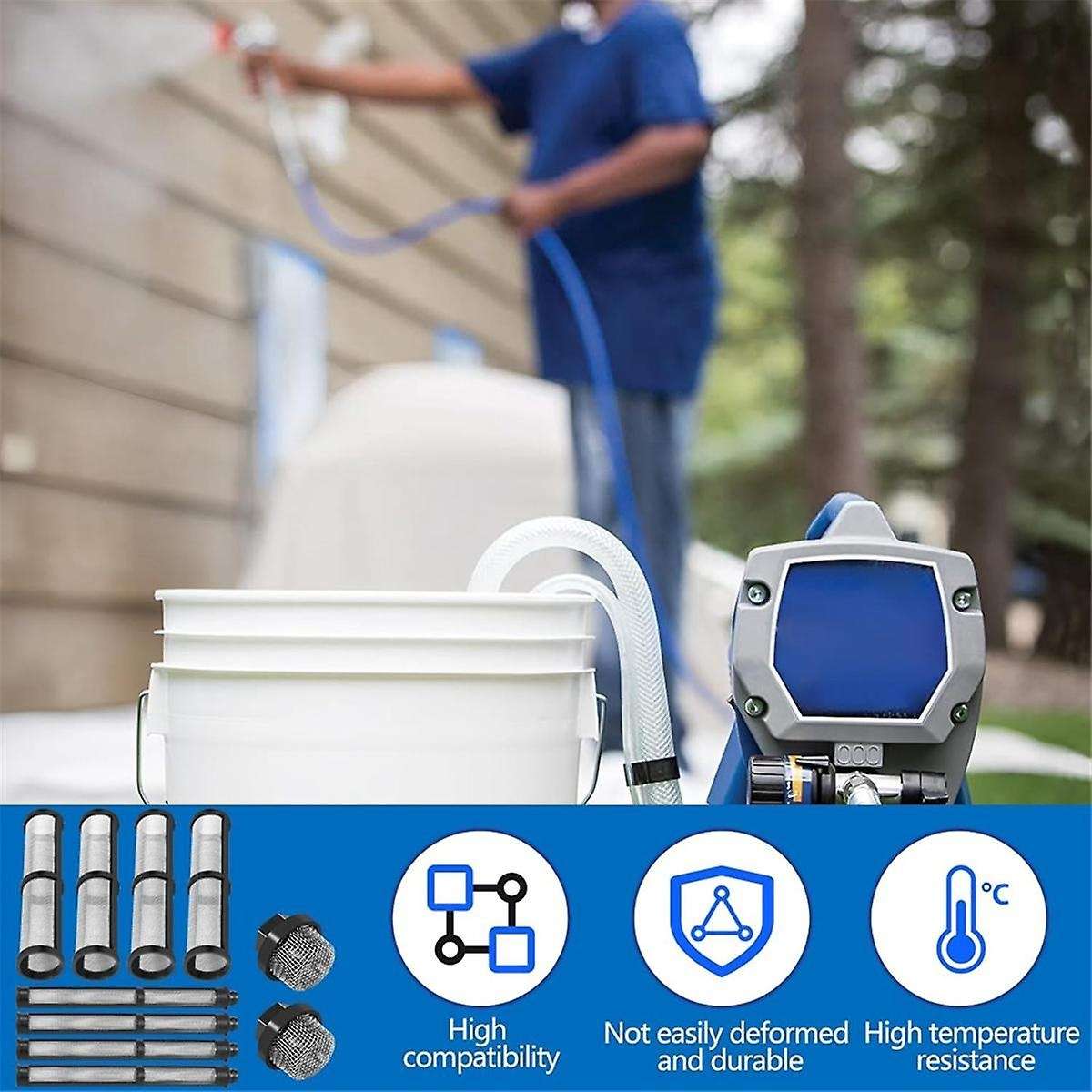 Airless Spray Filter Kit Compatible with 390 395 490 Heat-Resistant Suction Pipe Filter Strainer Set