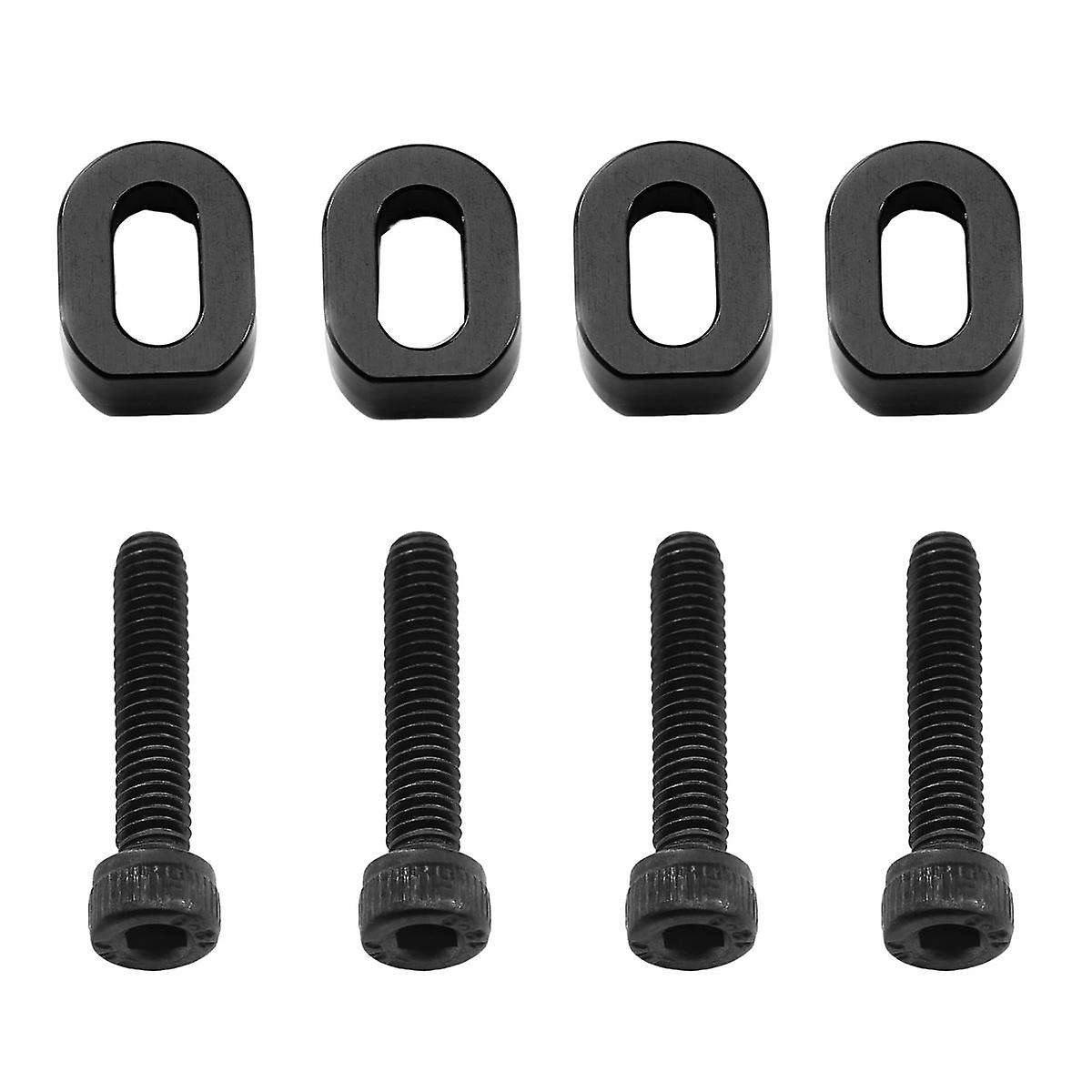Aluminum Alloy Fixing Motor Base Reinforcement with Screws Kit for 1/5 6S Accessories Black