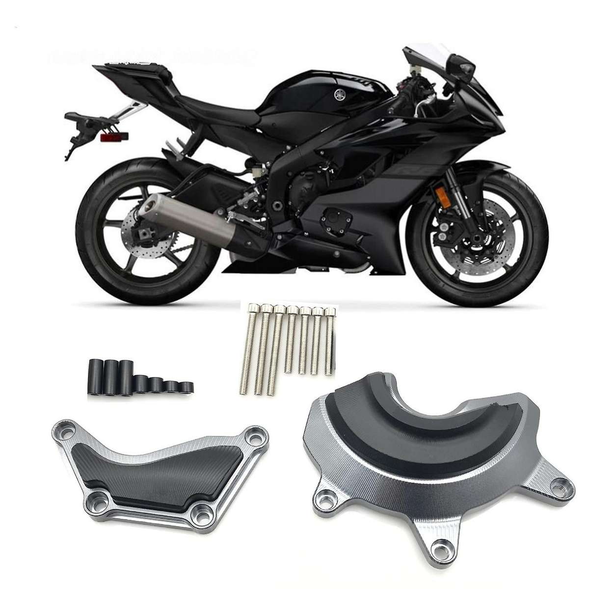 Aluminum R6 Motorcycle Motorbike Engine Stator Case Protective Cover Guard Frame Slider for R6 2019-
