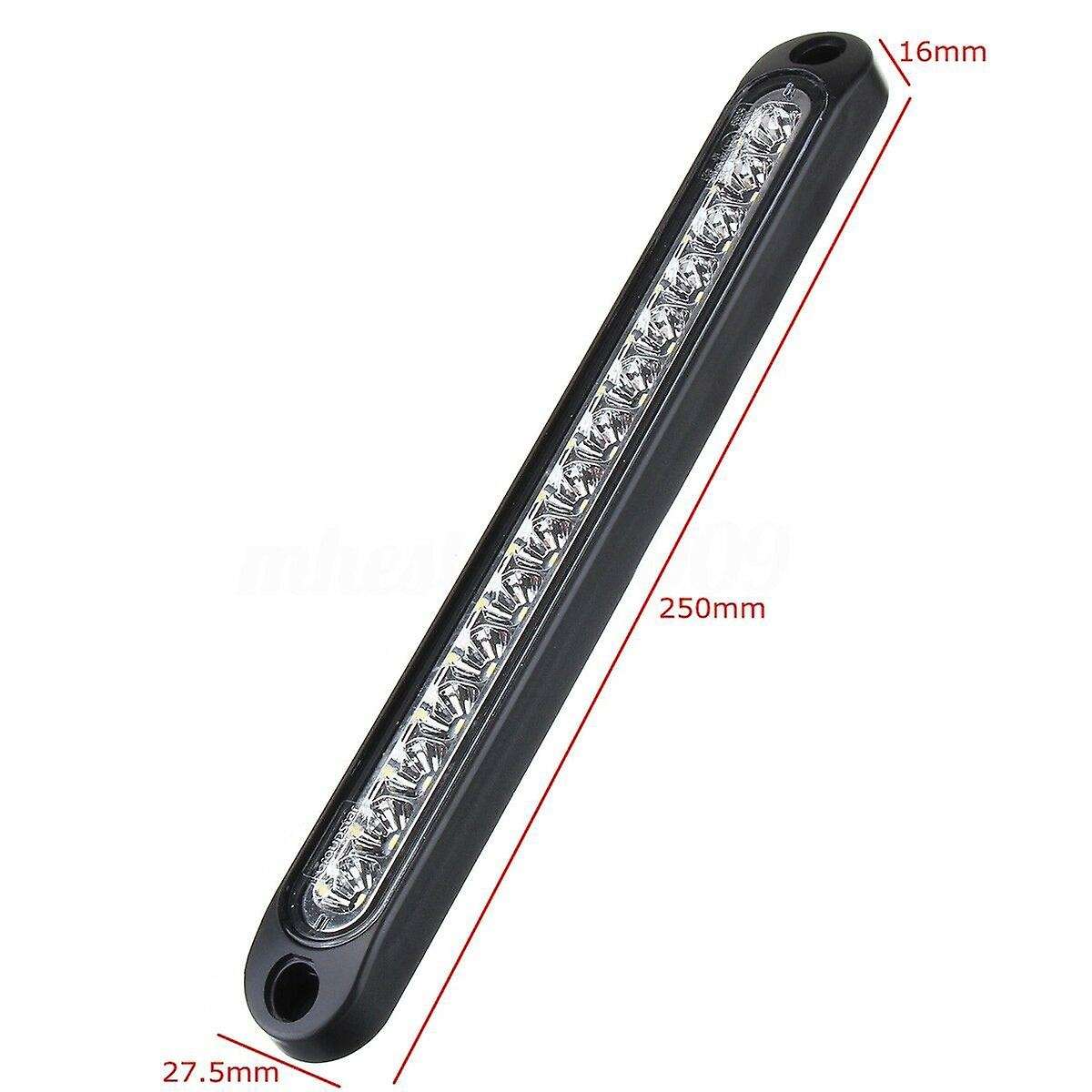 Amber Led 10-30V Stop Tail Rear Light Taillight Ultra-Slim Trailer Truck Blinker