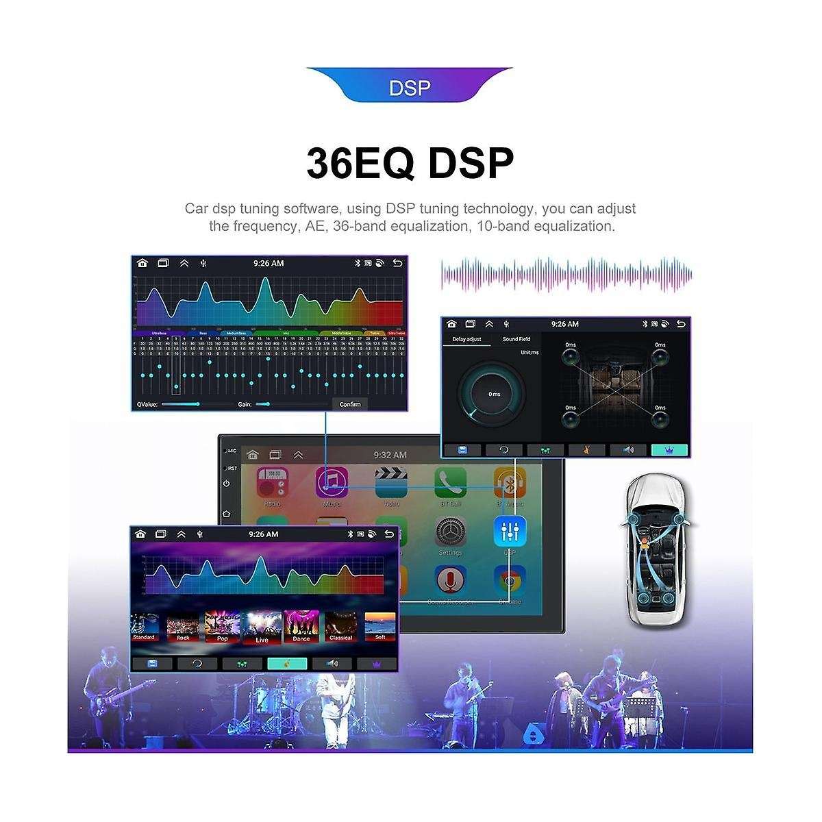 Android 13 7inch Car Radio 2 Din Wireless Carplay Android Auto Gps Navigation Multimedia Mp5 Player