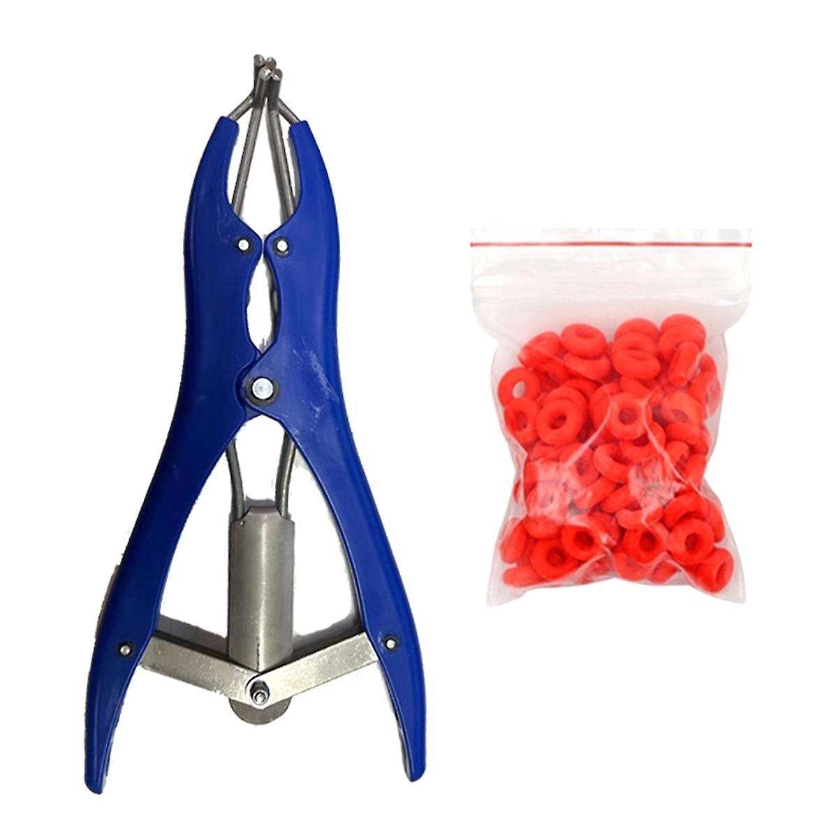 Animal Tail Removal Pigs Sheep Castration Pliers Particulate Rubber Ring Castration Device Veterina