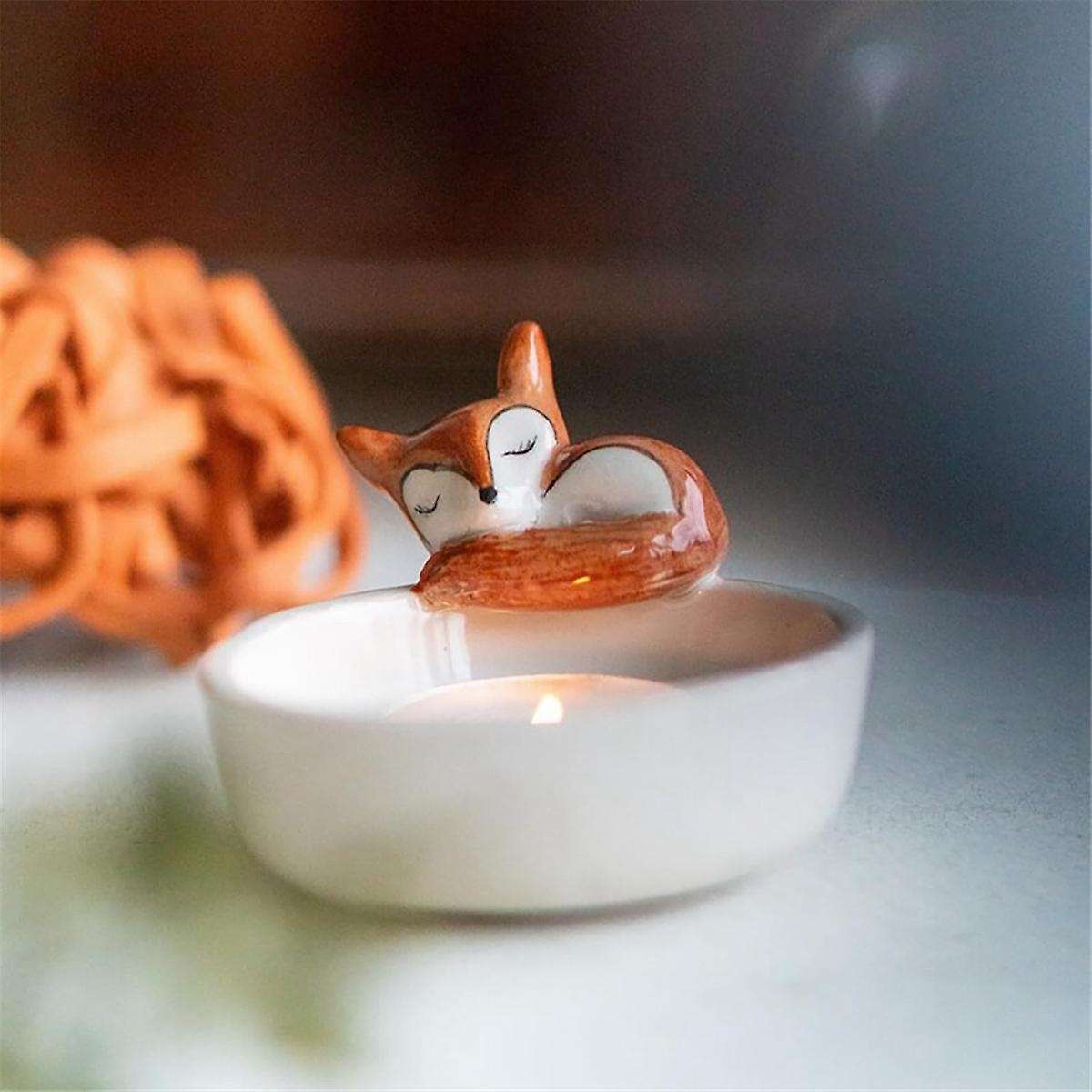 Animal Tealight Candle Holders,Cute 3D Tealight Candlestick Holders - Resin Sculpture Animals Figuri